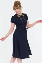 Load image into Gallery viewer, Moon and Star Embroidered Flare Dress