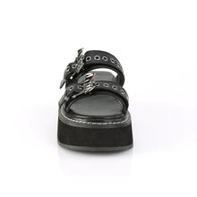 Load image into Gallery viewer, Bat Buckle Double Strap Slide Sandal
