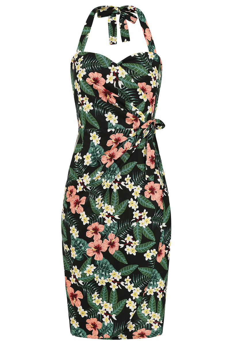 sarong dress Evie Tropical Sarong Tiki Dress – Pink House Boutique