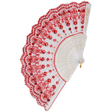 Load image into Gallery viewer, Flower Patch Sequins Hand Fan- More Styles Available!
