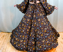 Load image into Gallery viewer, Earthy Whimsy Celestial Ruffle Maxi Skirt