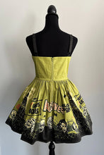 Load image into Gallery viewer, Vintage Halloween Ghouls and Ghosts Mini Skater Dress
