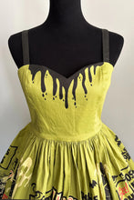 Load image into Gallery viewer, Vintage Halloween Ghouls and Ghosts Mini Skater Dress