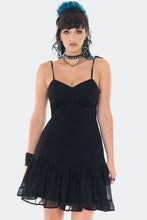 Load image into Gallery viewer, Gothic Lace Panel Cami Mini Dress