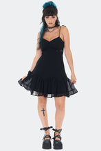Load image into Gallery viewer, Gothic Lace Panel Cami Mini Dress