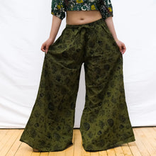 Load image into Gallery viewer, Green Celestial Mushroom Palazzo Pants- also available in PLUS