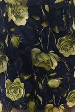 Load image into Gallery viewer, Green Roses Asymmetrical Skirt
