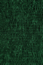 Load image into Gallery viewer, Green Crushed Velvet Strappy Neckline Crop Top