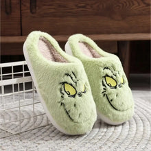 Load image into Gallery viewer, The Grinch Fuzzy Slide Slippers