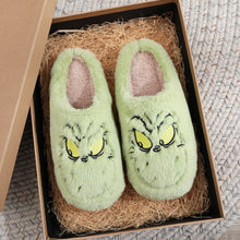 Load image into Gallery viewer, The Grinch Fuzzy Slide Slippers