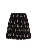 Load image into Gallery viewer, The Lover Rose Embroidered Mini Skirt