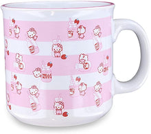 Load image into Gallery viewer, Hello Kitty Strawberry Milk Ceramic Camper Mug