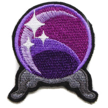 Load image into Gallery viewer, Purple Crystal Ball Small Embroidered Patch