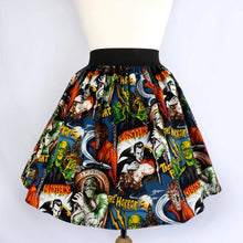 Load image into Gallery viewer, Hollywood Monsters Elastic Waist Skirt