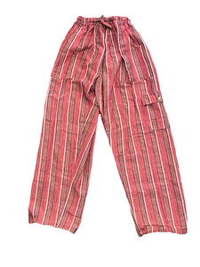 Dusty Pink Striped Pants