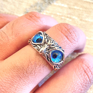 Owl Eyes Adjustable Ring