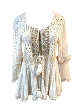 Load image into Gallery viewer, Lace and Bead Cardigan