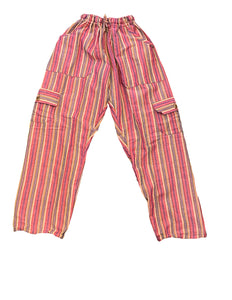 Candy Rainbow Pink Striped Pants