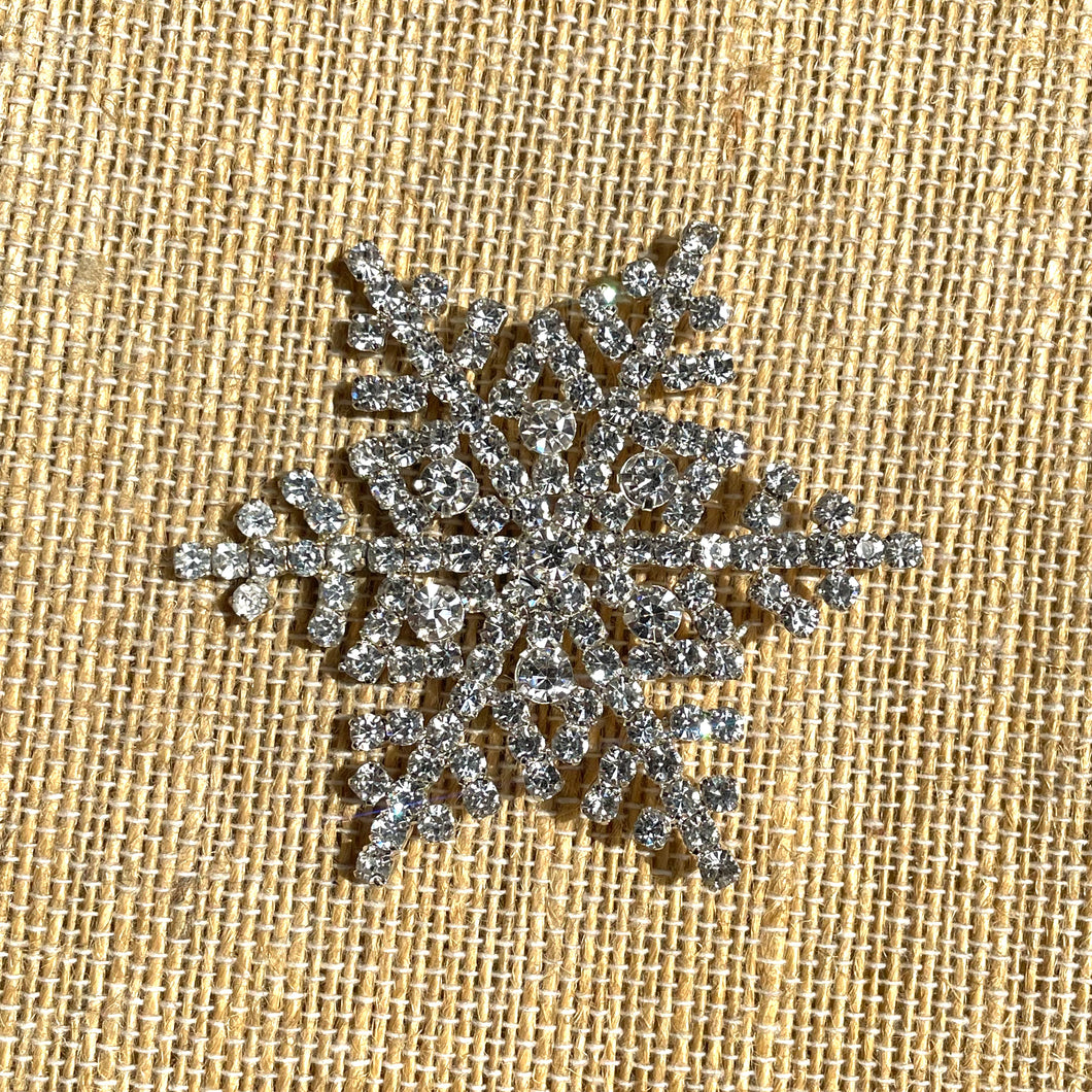 Snowflake Crystal Brooch