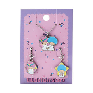 Little Twin Stars Necklace and Earring Set