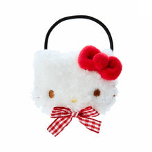 Load image into Gallery viewer, Hello Kitty Plush Face Ponytail Holder
