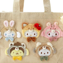Load image into Gallery viewer, Hello Kitty Plush Forest Animals Corduroy Tote Bag