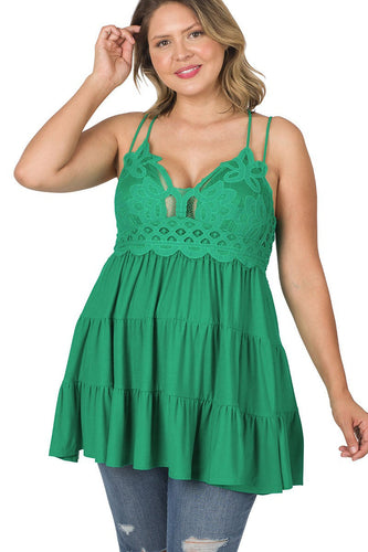boho_kelly_green_lace_dress