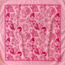 Load image into Gallery viewer, Spooky Kewpies Pink Hair Scarf Bandana