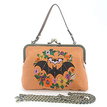 Load image into Gallery viewer, Floral Bat Kisslock Purse