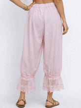 Load image into Gallery viewer, Pink Lace Hemmed Bloomer Pants