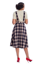 Load image into Gallery viewer, Red and Blue Plaid Pinafore- Up to 2XL