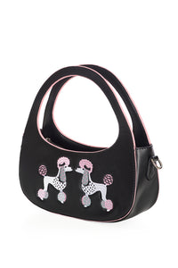 Black and Pink Poodle Purse