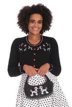 Load image into Gallery viewer, Black and Pink Poodle Purse