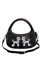 Load image into Gallery viewer, Black and Pink Poodle Purse