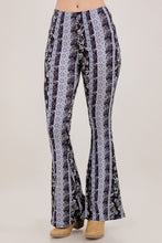 Load image into Gallery viewer, Purple Paisley Printed Bell Bottom Flare Pants