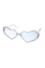 Load image into Gallery viewer, Bling Corner Cateye Heart Sunglasses
