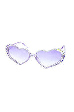 Load image into Gallery viewer, Bling Corner Cateye Heart Sunglasses
