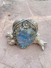 Load image into Gallery viewer, Heart Labradorite Statement Ring- One of a Kind