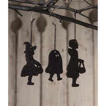 Load image into Gallery viewer, Trick Or Treater Glitter Ornaments- More Styles Available!