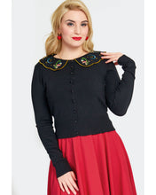 Load image into Gallery viewer, Midnight Mushroom Cardigan