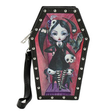 Load image into Gallery viewer, Coffin Girl Wallet Wristlet
