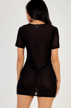 Load image into Gallery viewer, Mesh T-Shirt Dress