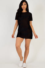 Load image into Gallery viewer, Mesh T-Shirt Dress