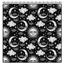 Load image into Gallery viewer, Celestial Sun and Moon Shower Curtain