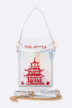 Load image into Gallery viewer, Silver Chinese Take Out Box Purse