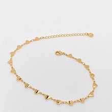 Load image into Gallery viewer, Dainty Heart Chain Anklet