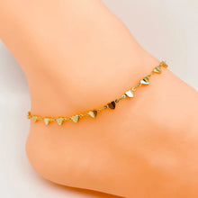 Load image into Gallery viewer, Dainty Heart Chain Anklet