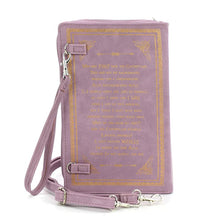 Load image into Gallery viewer, Lavender Alice in Wonderland Book Purse
