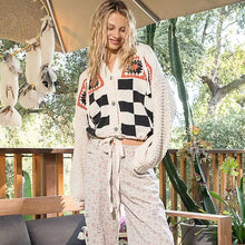 Load image into Gallery viewer, Pink Floral Taupe Twill Pants