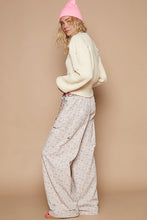 Load image into Gallery viewer, Pink Floral Taupe Twill Pants